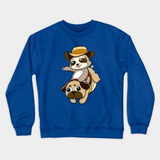 Sloth Cowboy Crewneck Sweatshirt